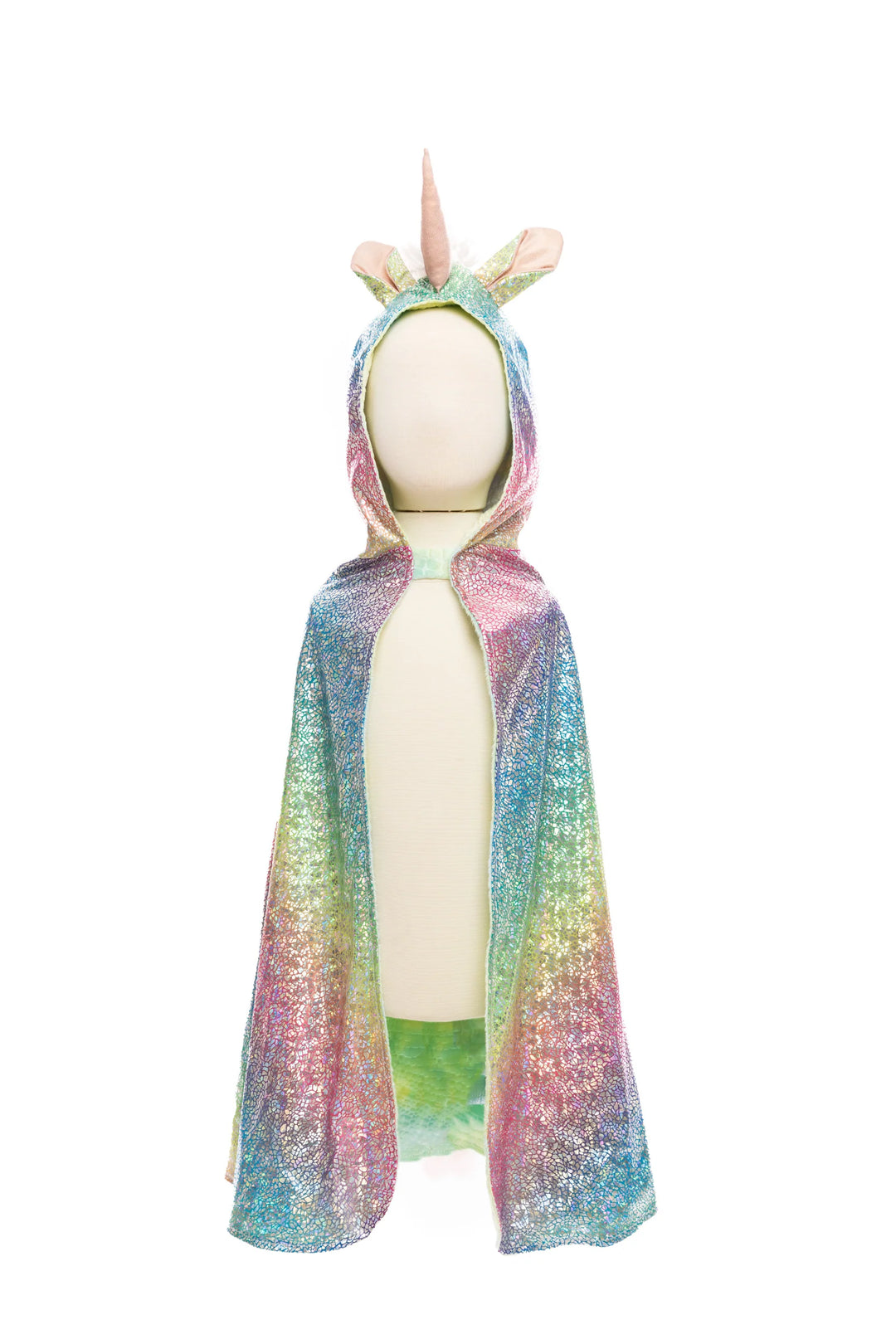 Rainbow Reversible Unicorn Dragon Cape | Great Pretenders