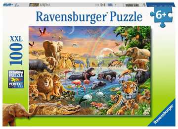 Savannah Jungle Waterhole - 100pcs