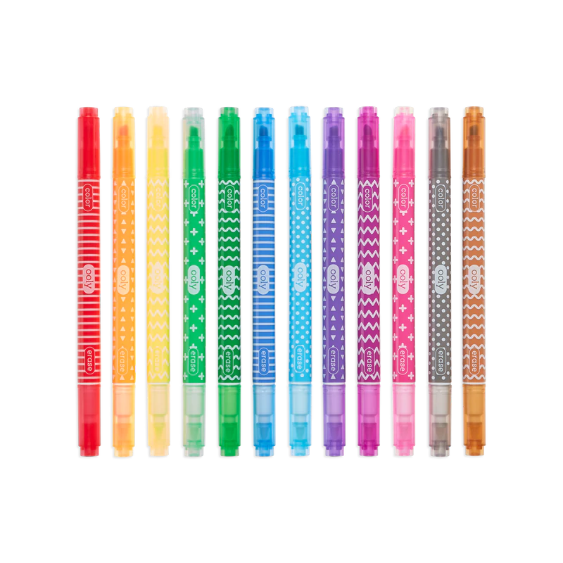Make No Mistake! Erasable Markers - Set of 12 | OOLY