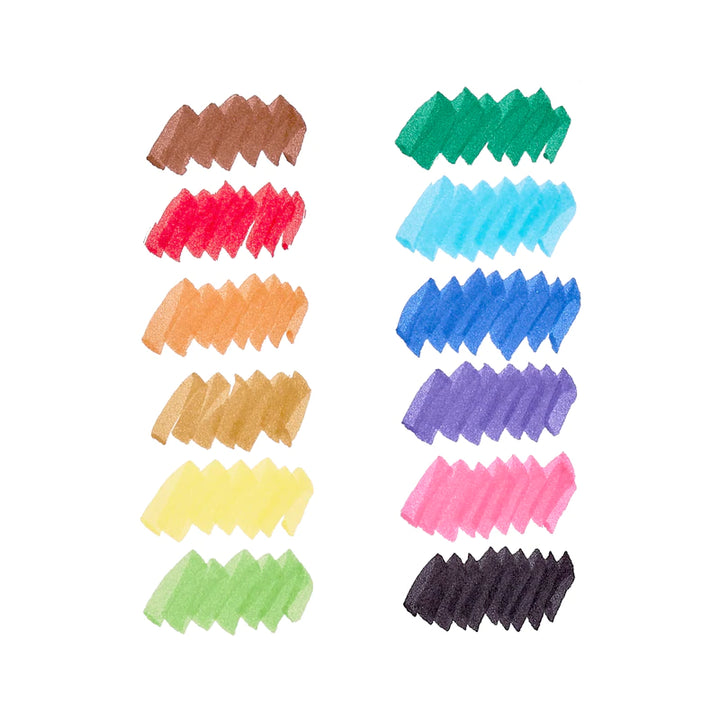Yummy Yummy Chunky Scented Markers - Set of 12 | OOLY