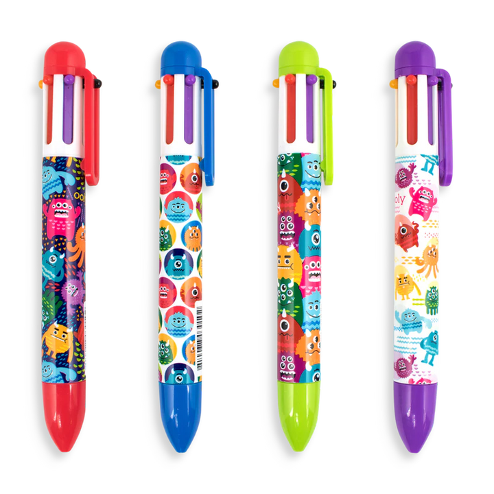 Monsters 6 Click Multicolor Pen | OOLY