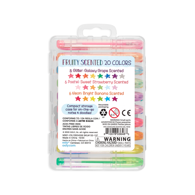 Mini Doodlers Scented Gel Pens - Set of 20 | OOLY