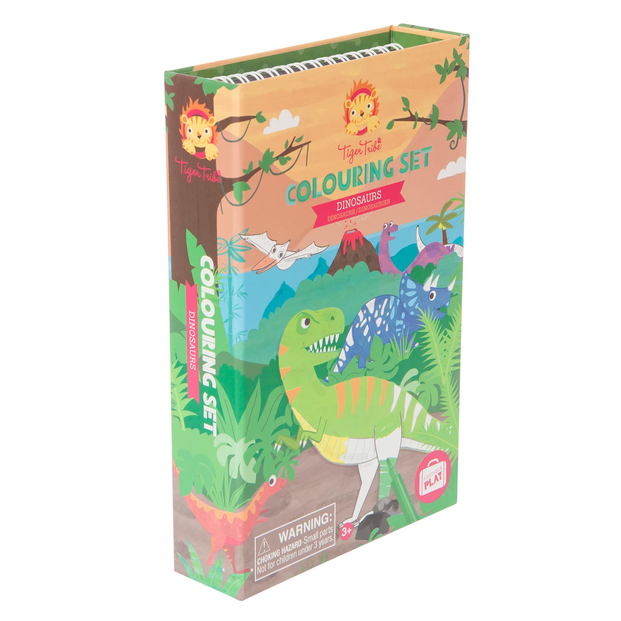 Travel Coloring Kit for Kids, No Mess Dinosaur Coloring Set with
