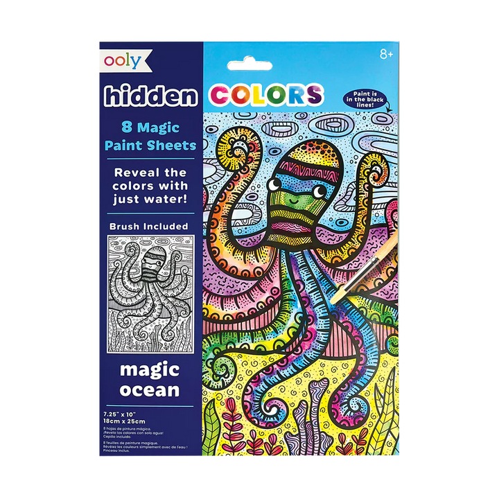 Hidden Colors Magic Paint Sheets - Magic Ocean | OOLY