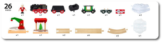 Christmas Steaming Train Set | BRIO - LOCAL PICKUP ONLY