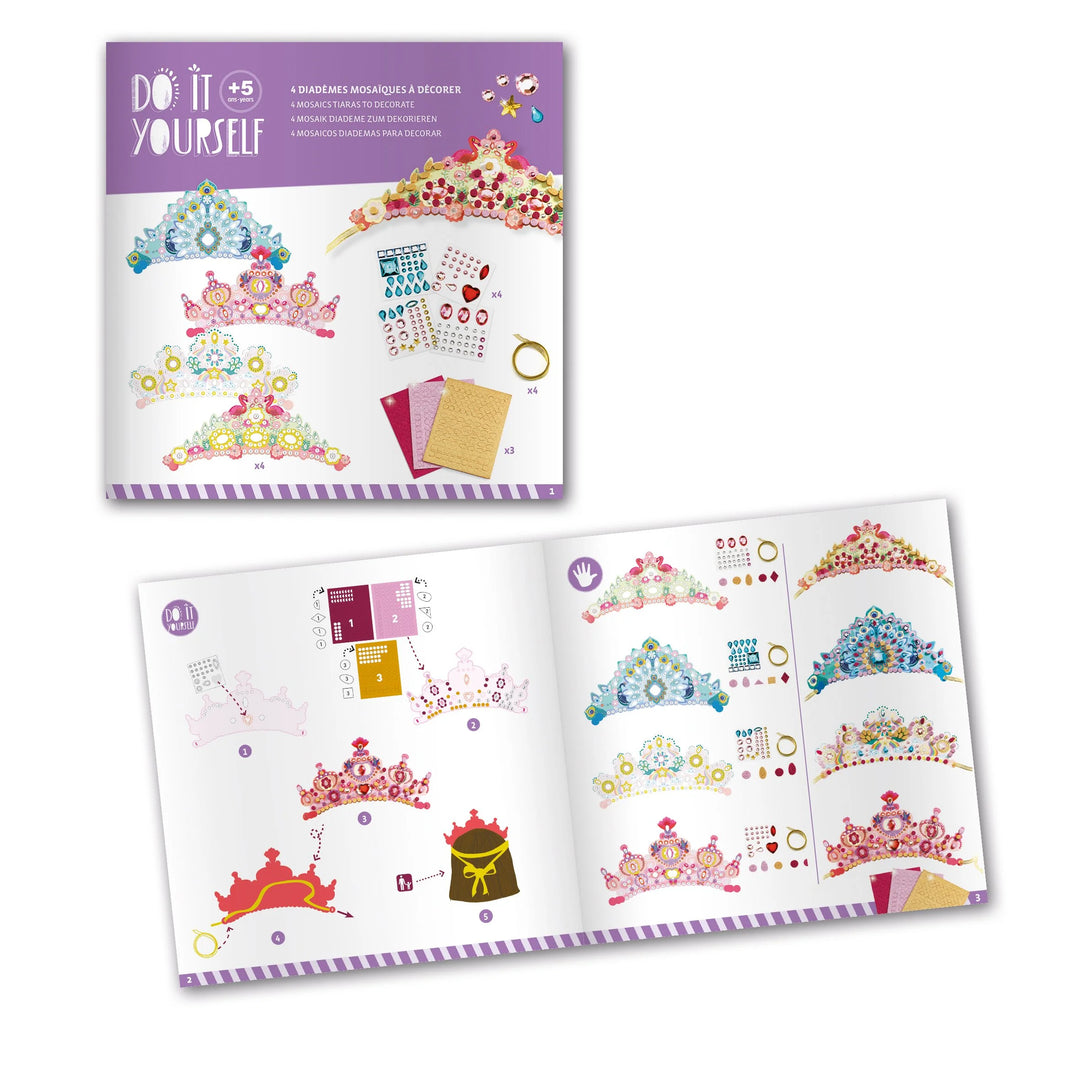 DIY Mosaic Tiaras Craft Kit - Like A Princess  | DJECO
