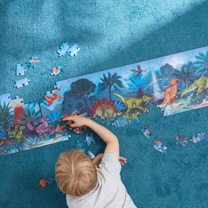 Dinosaurs Puzzle - Glow in the Dark - 200 Pieces | Hape