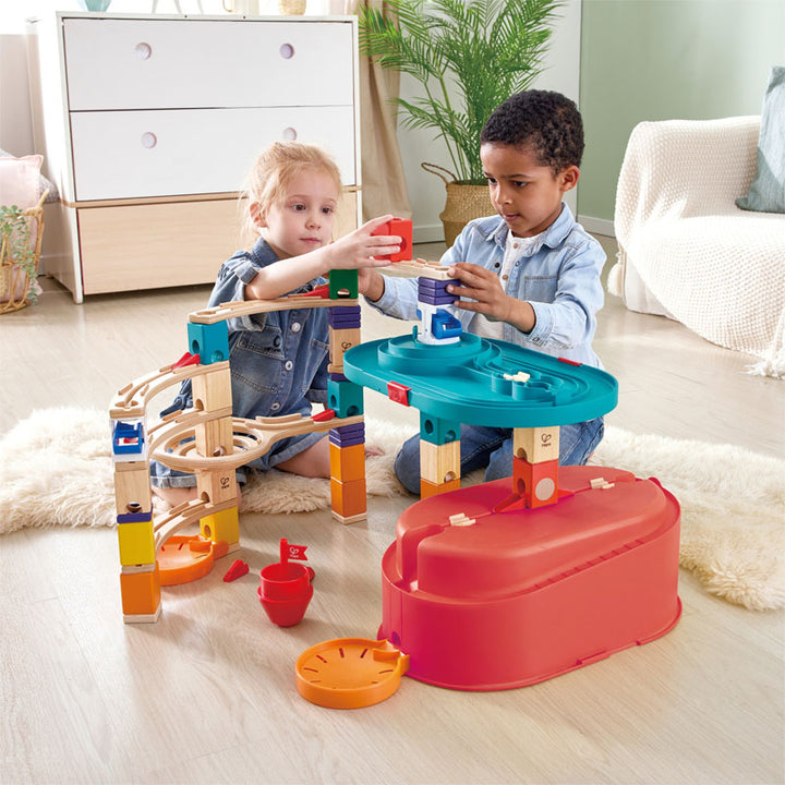 Quadrilla Stack Track Bucket Set | Hape - LOCAL PICK UP ONLY