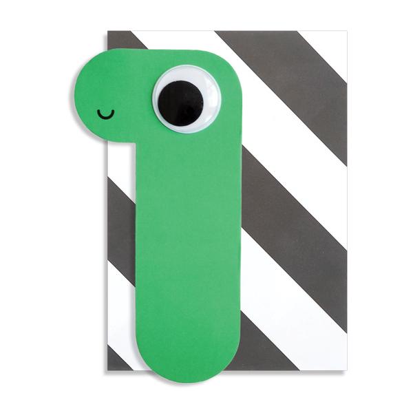 Googly Number 1 Birthday Card