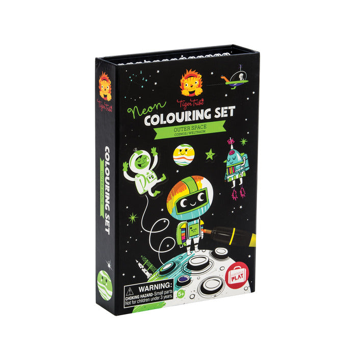 Neon Coloring Set - Outer Space | Tiger Tribe