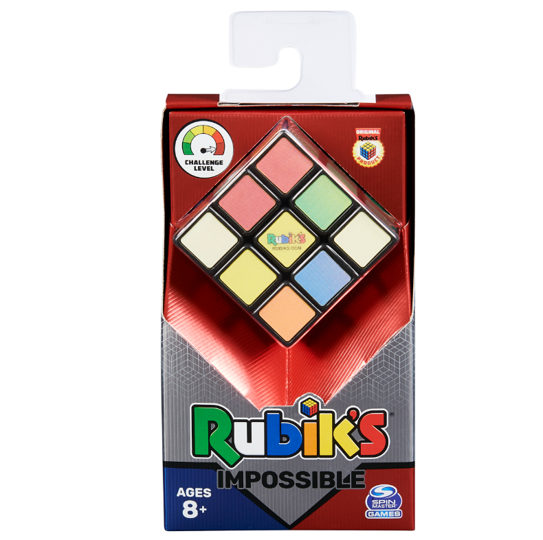  Rubik's Impossible, The Original 3x3 Cube Advanced Difficulty  Classic Color-Matching Problem-Solving Puzzle Game Toy, for Adults & Kids  Ages 8 and up : Clothing, Shoes & Jewelry