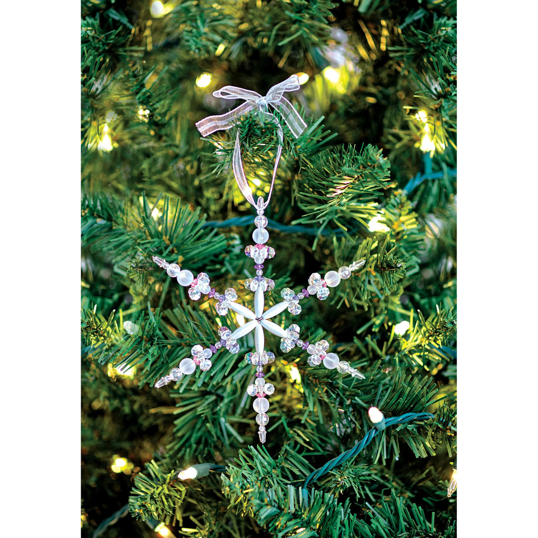 Holiday Beaded Snowflake Ornaments | Creativity for Kids