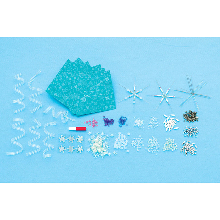 Holiday Beaded Snowflake Ornaments | Creativity for Kids