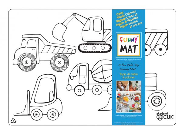 Funny Mat - Mini Travel Mat w/6 Giotto Markers