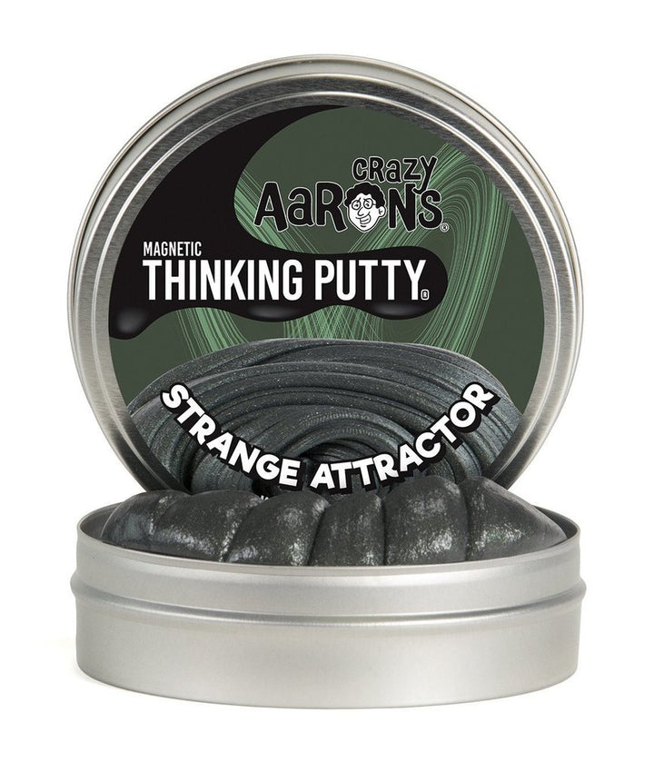 Magnetic Thinking Putty - Strange Attractor - Thinking Putty Tin 4" | Crazy Aaron's
