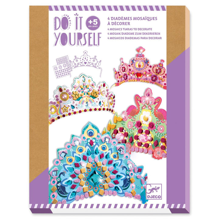 DIY Mosaic Tiaras Craft Kit - Like A Princess  | DJECO