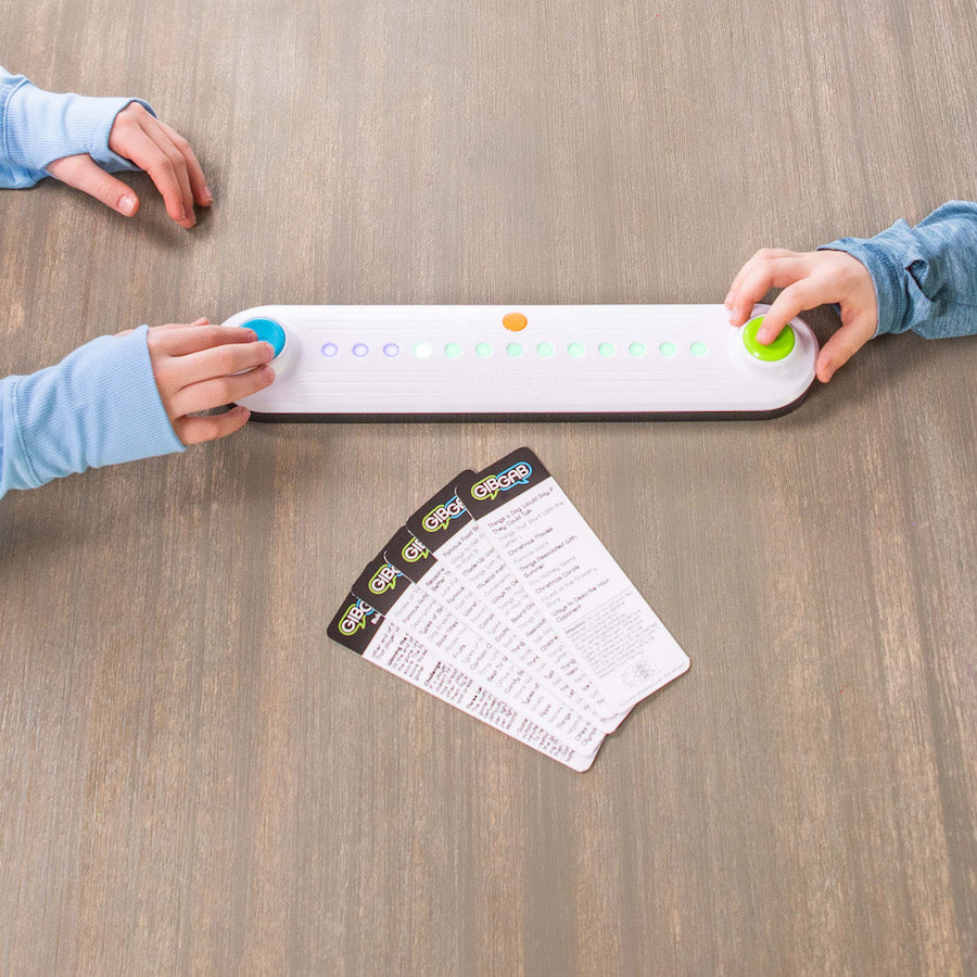 GibGab game shown next to the playing cards