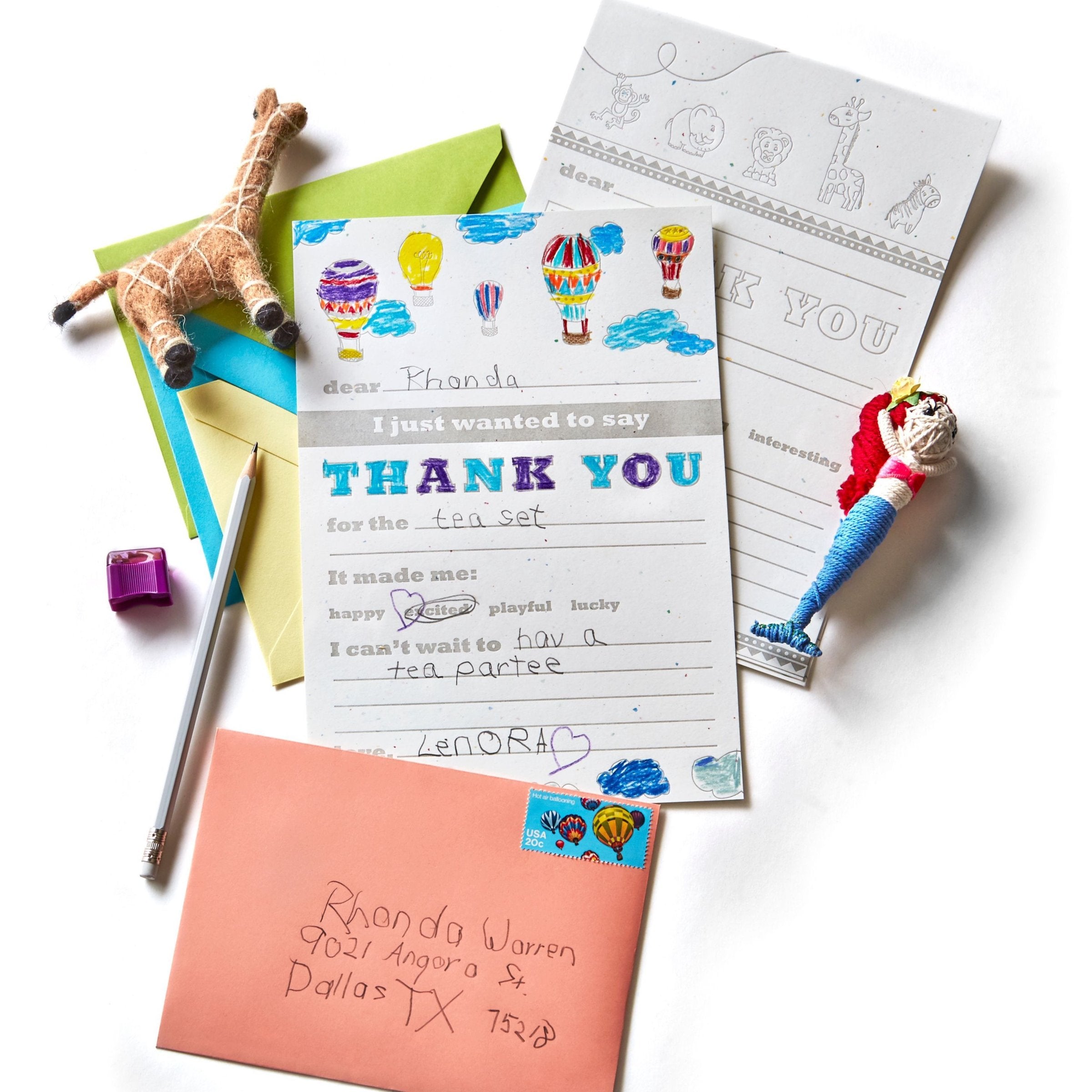 Kids Thank You Notes Kit