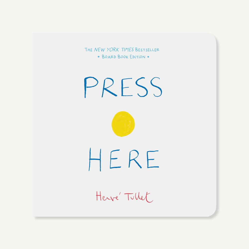 Press Here Board Book Edition The Curious Bear Toy &