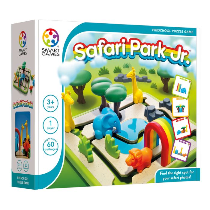 Smartgames - Safari Park Jr, Preschool Puzzle Game with 60 Challenges, 3+ Years