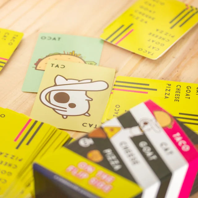 game contents laid on table