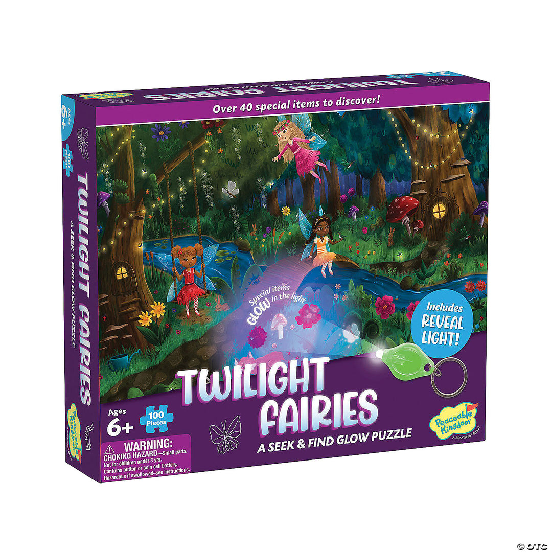 Twilight Fairies Seek and Find Glow Puzzle | Peaceable Kingdom
