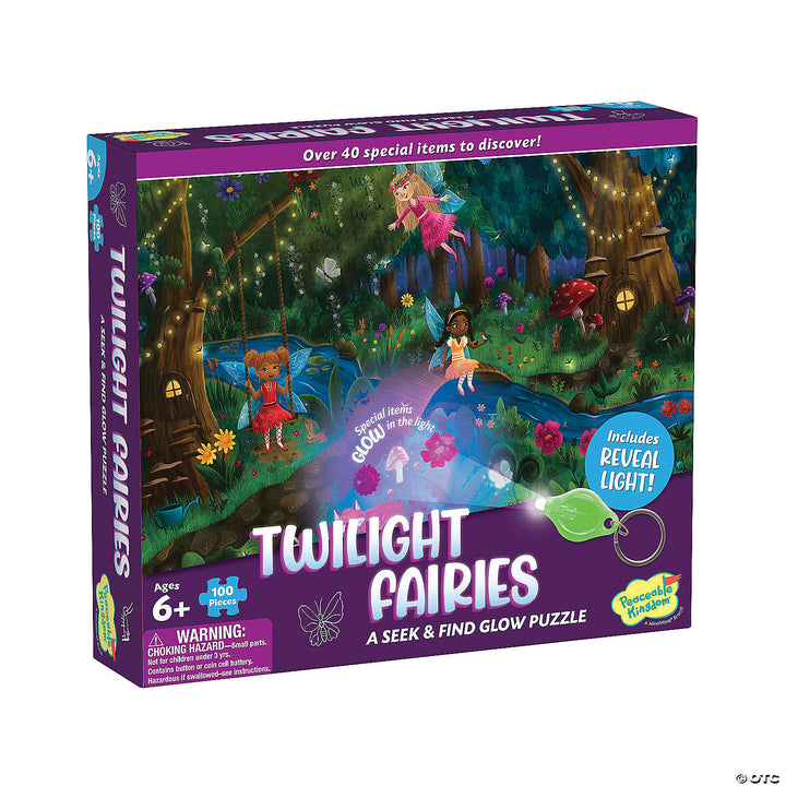 Twilight Fairies Seek and Find Glow Puzzle | Peaceable Kingdom