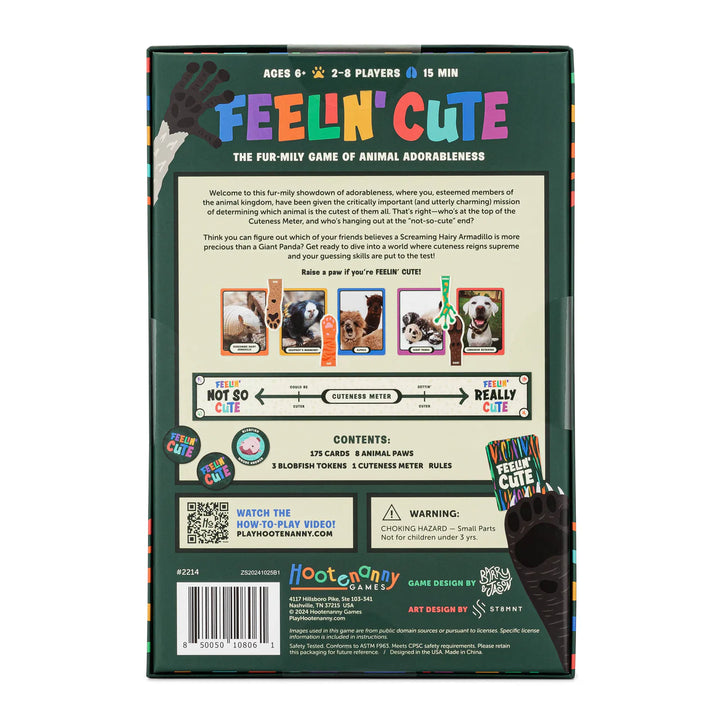 Feelin' Cute Game | Hootenanny Games