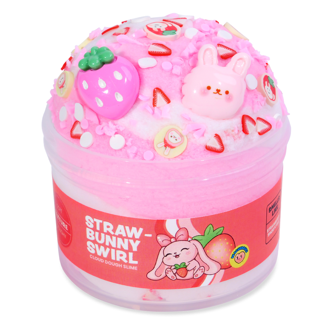 Straw-Bunny Swirl | Peachybbies Slime