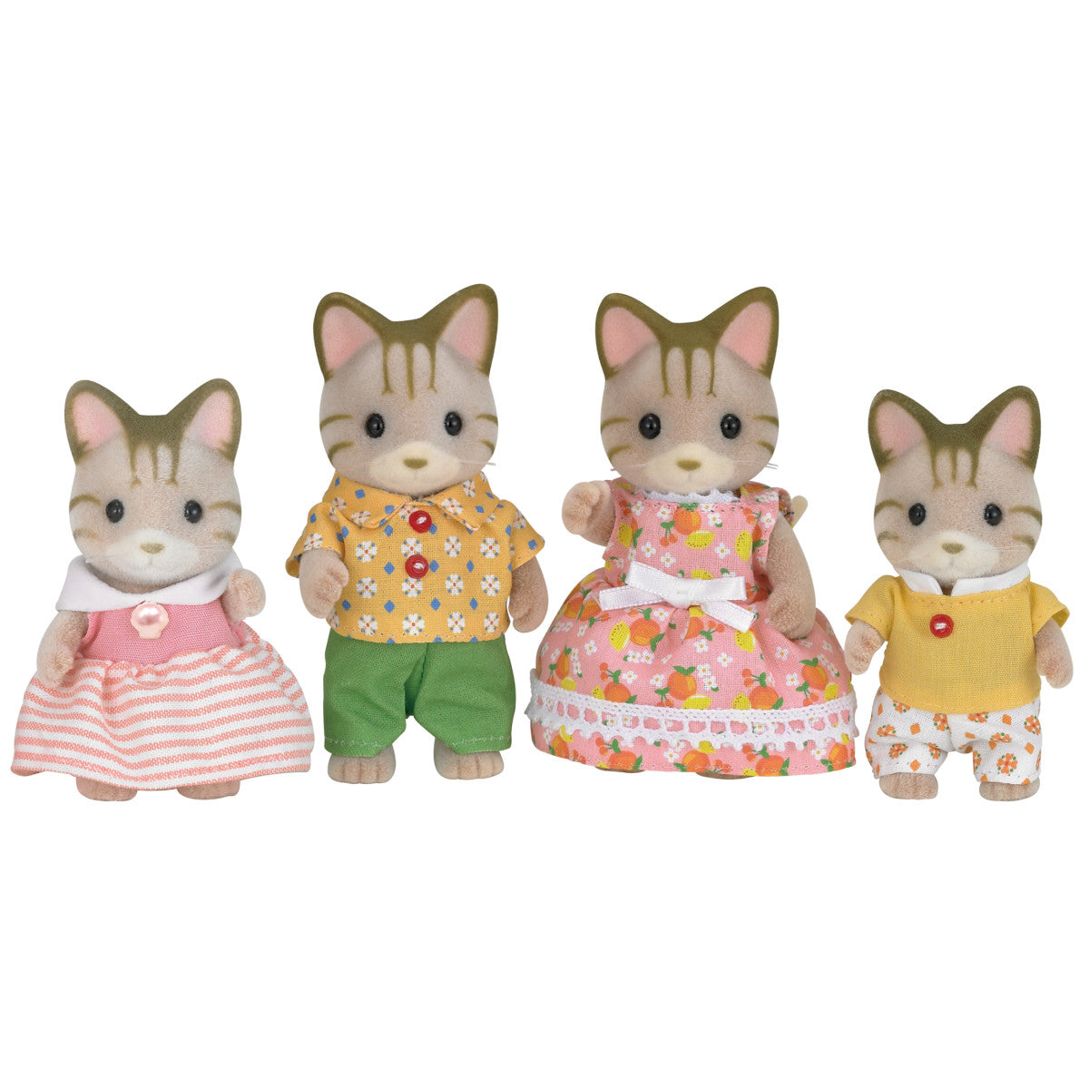 Sylvanian Families Fisher Grey Cat Family Striped Flair
