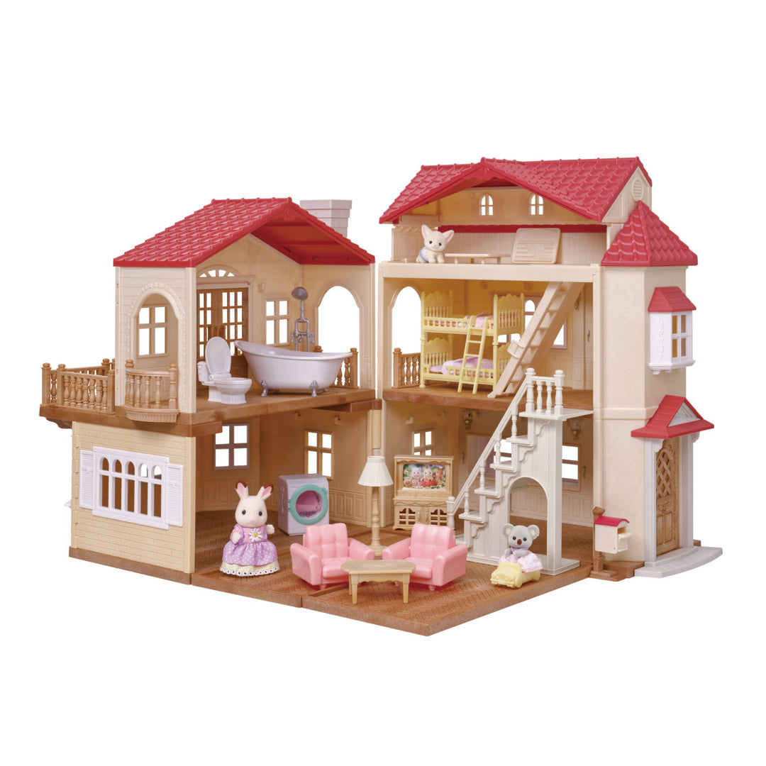 Red Roof Country Home Chocolate Rabbit Girl Gift Set -Secret Attic Playroom | Calico Critters LOCAL PICKUP ONLY