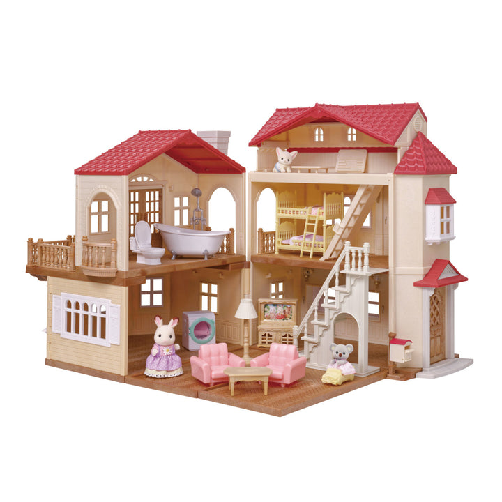 Red Roof Country Home Chocolate Rabbit Girl Gift Set -Secret Attic Playroom | Calico Critters LOCAL PICKUP ONLY