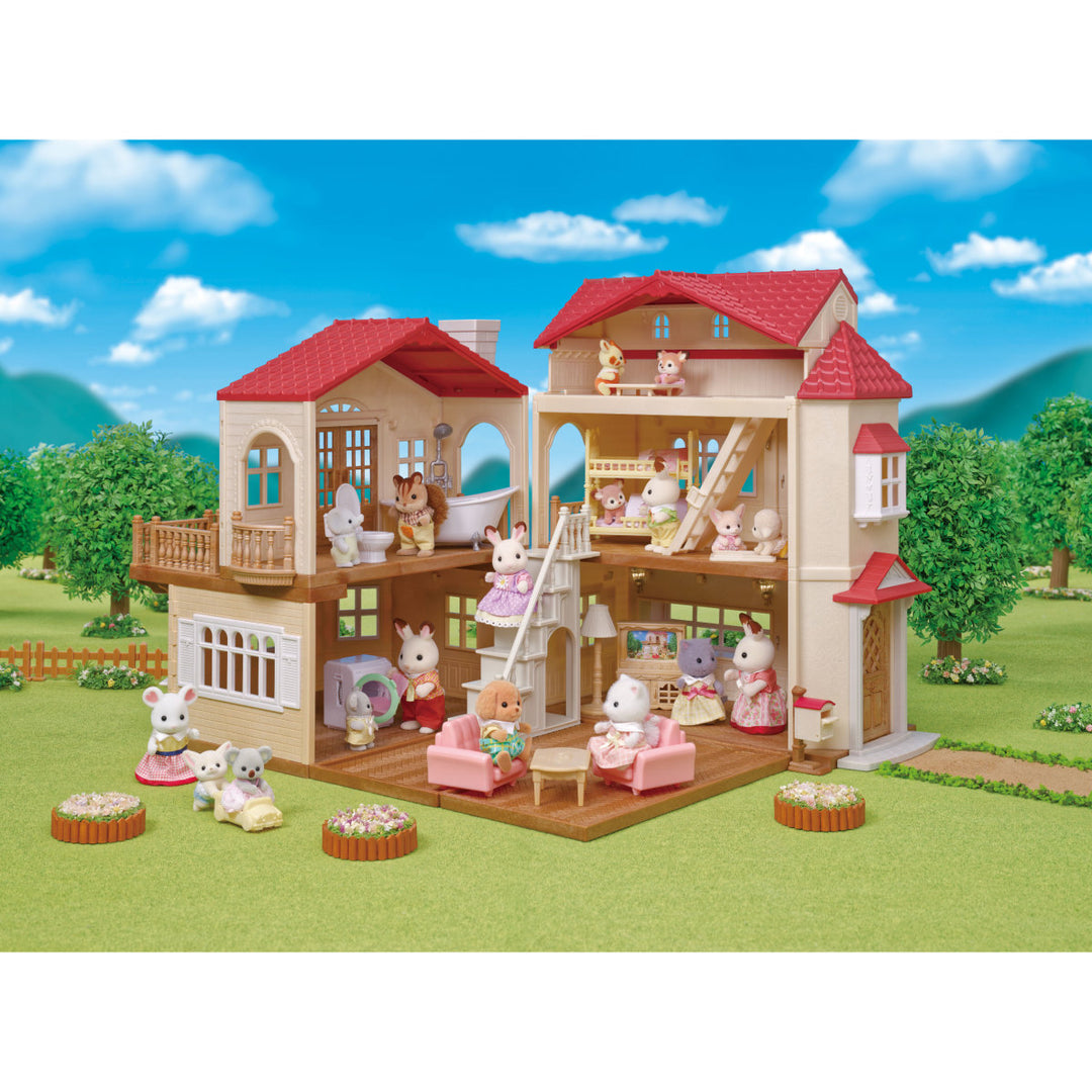 Red Roof Country Home Chocolate Rabbit Girl Gift Set -Secret Attic Playroom | Calico Critters LOCAL PICKUP ONLY