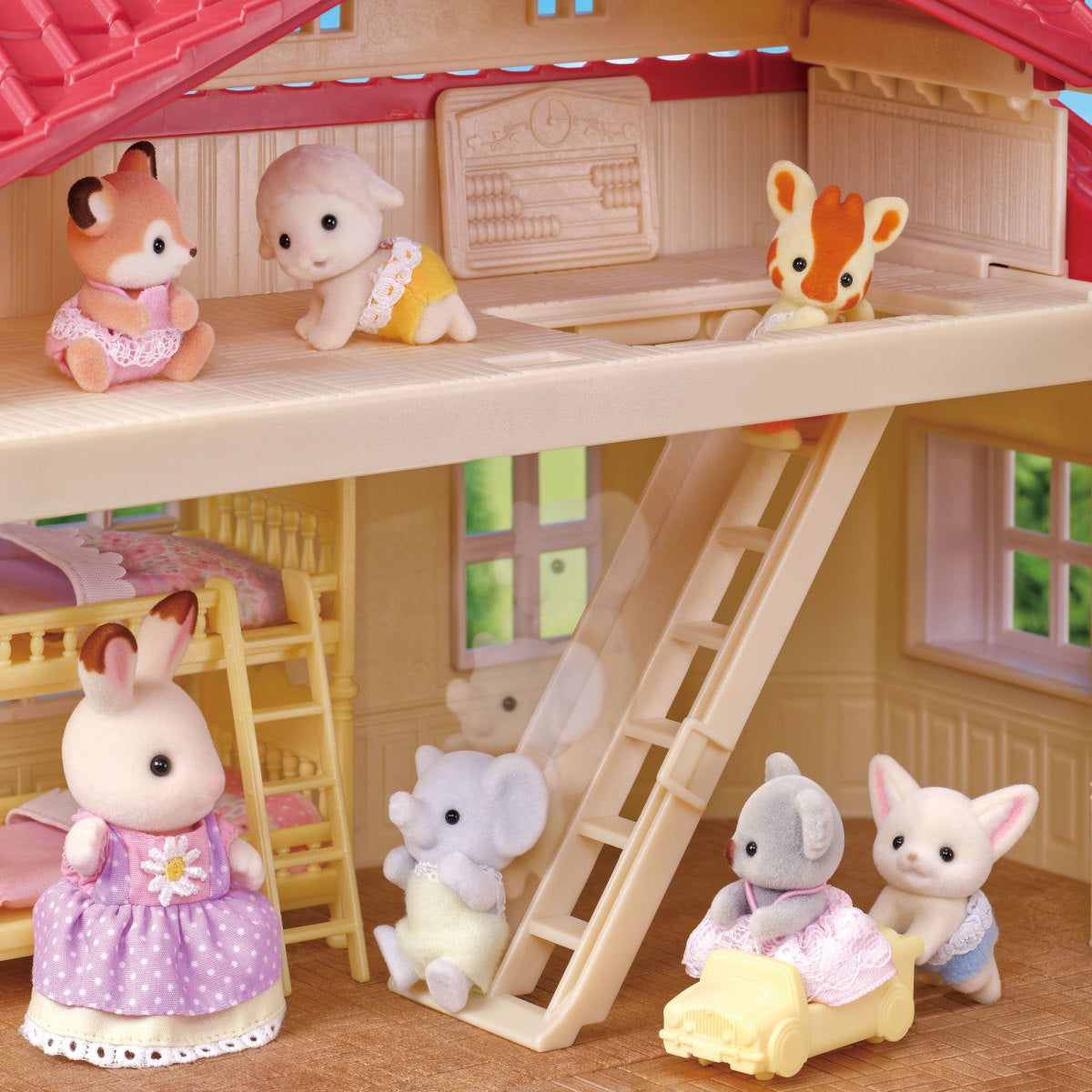 Red Roof Country Home Chocolate Rabbit Girl Gift Set -Secret Attic Playroom | Calico Critters LOCAL PICKUP ONLY
