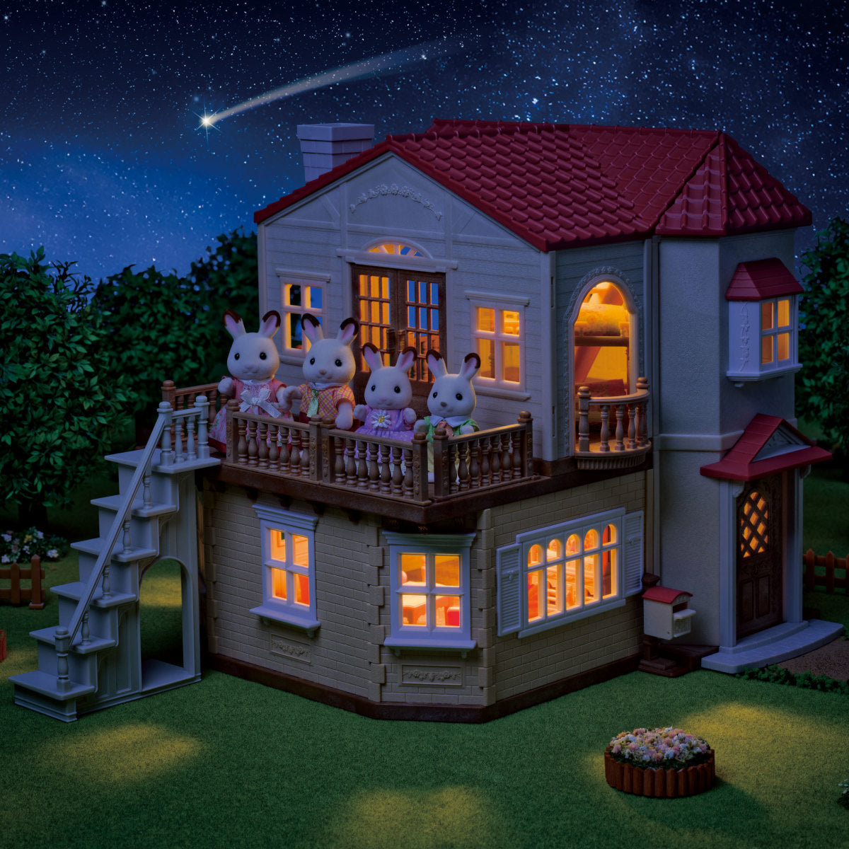 Red Roof Country Home Chocolate Rabbit Girl Gift Set -Secret Attic Playroom | Calico Critters LOCAL PICKUP ONLY