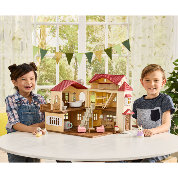 Red Roof Country Home Chocolate Rabbit Girl Gift Set -Secret Attic Playroom | Calico Critters LOCAL PICKUP ONLY