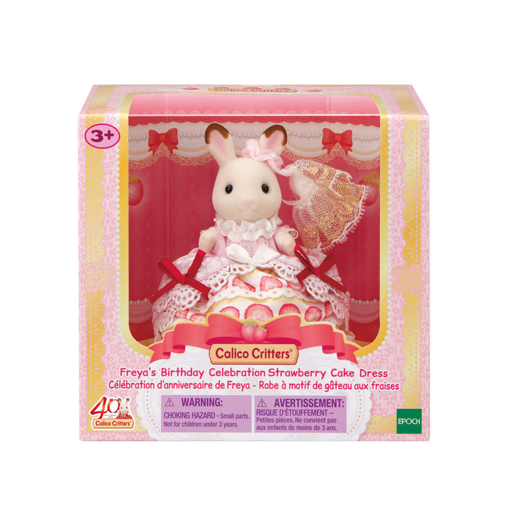 Freya's Birthday Celebration Strawberry Cake Dress | Calico Critters