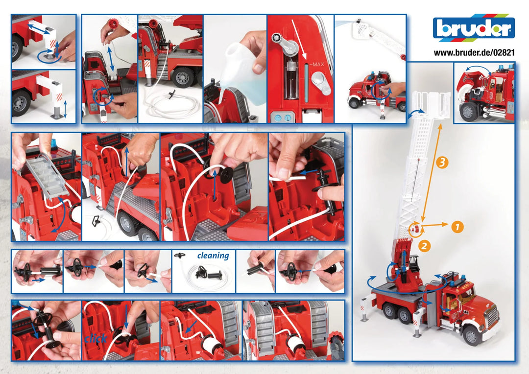 MACK Granite Fire Engine w/ Water Pump and Light & Sound | Bruder - LOCAL PICKUP ONLY