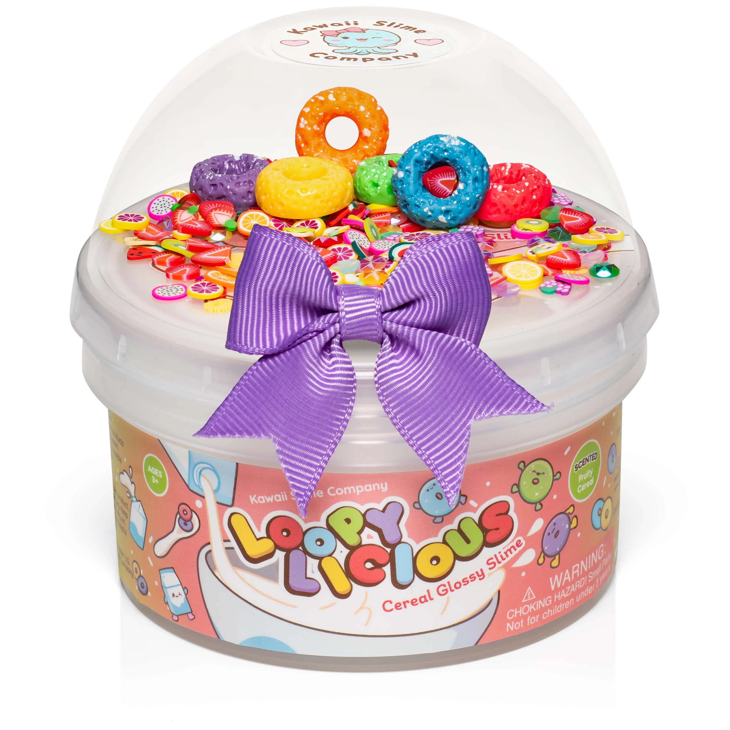 Loopylicious Cereal Glossy Signature Dome™ Slime | Kawaii Slime Company