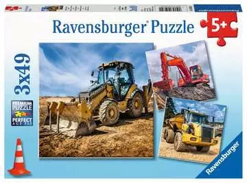 Diggers at Work - 3 x 49pcs Puzzle | Ravensburger