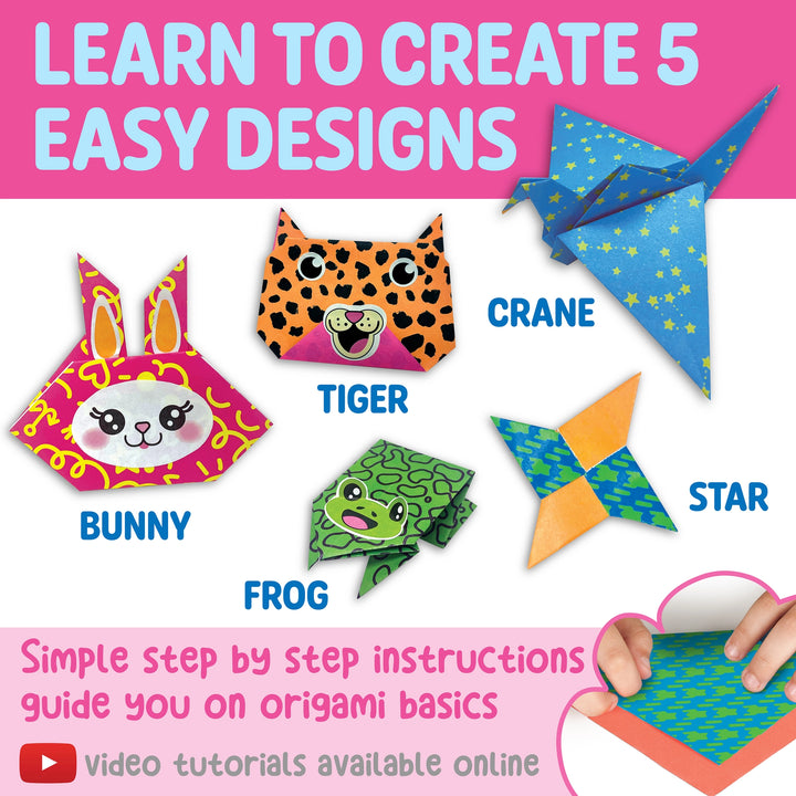 Neon Origami Mini Kit | Creativity for Kids