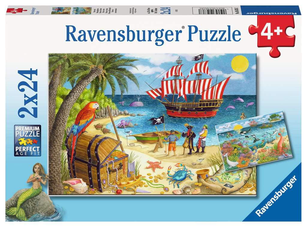 Pirates & Mermaids 2x24 Pc Puzzle | Ravensburger