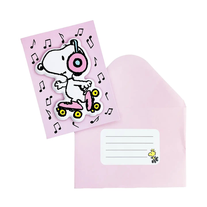Skatin' Snoopy Bp Greeting Card | Pipsticks