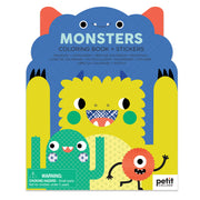 Coloring Book With Stickers: Monsters | petit collage