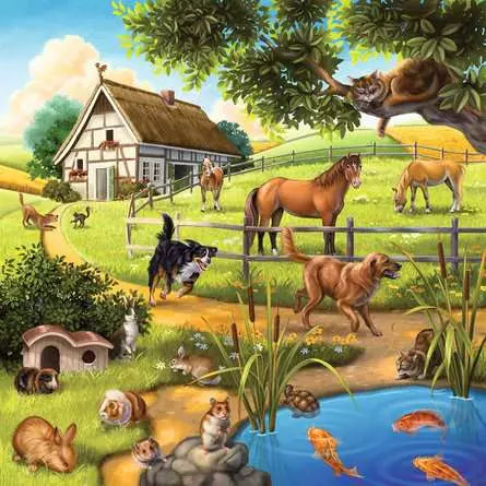 Forest/Zoo/Domestic Animals - 3x49 pc | Ravensburger