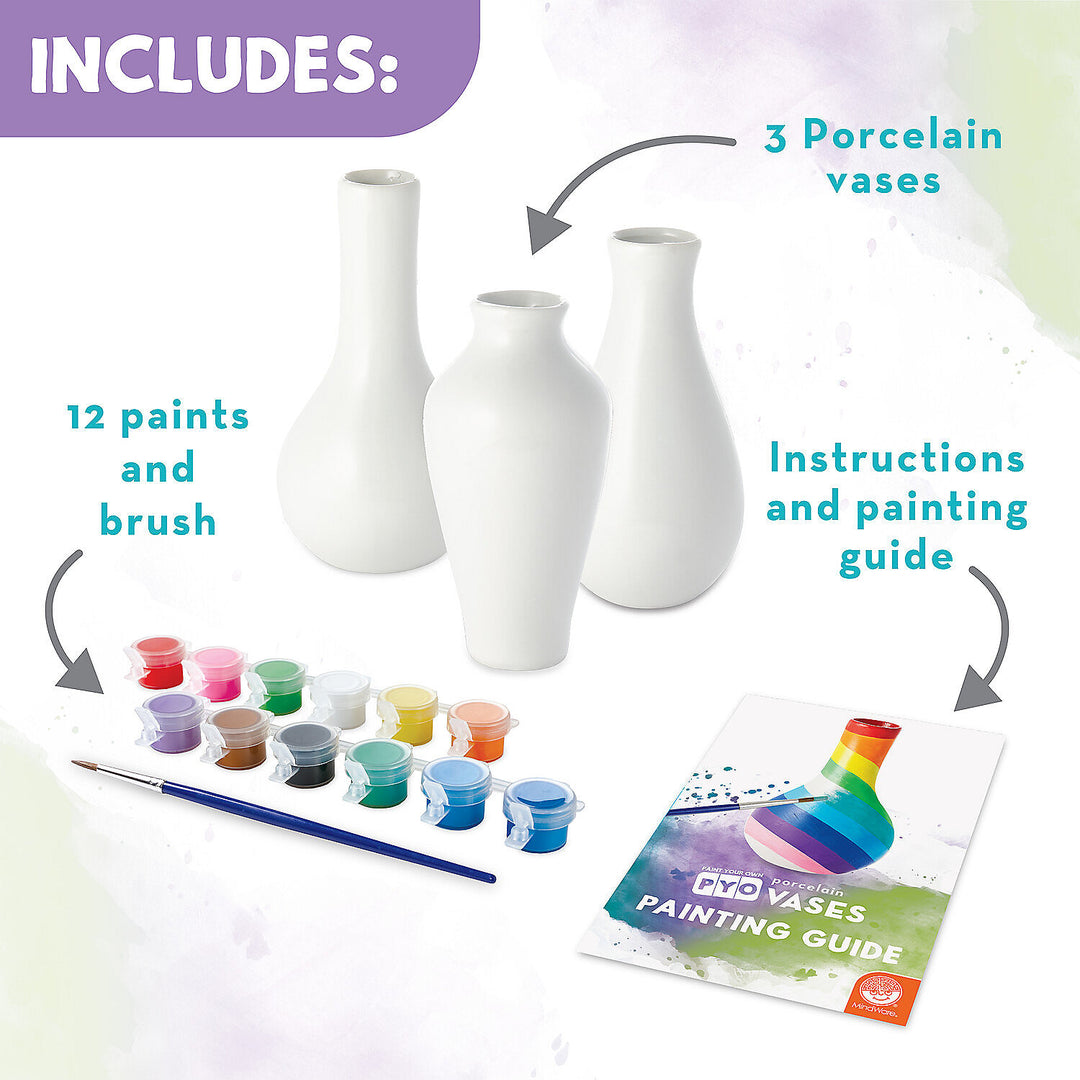 Paint Your Own Porcelain Vases | Mindware