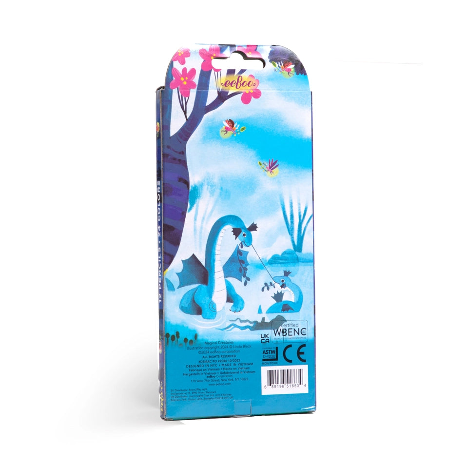 Magical Creatures 12 Double-Sided Special Pencils | eeBoo