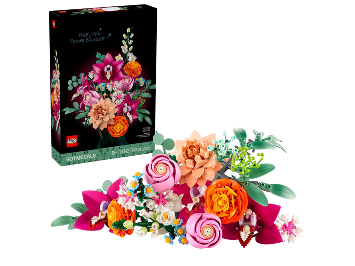 Botanicals Pretty Pink Flower Bouquet | LEGO