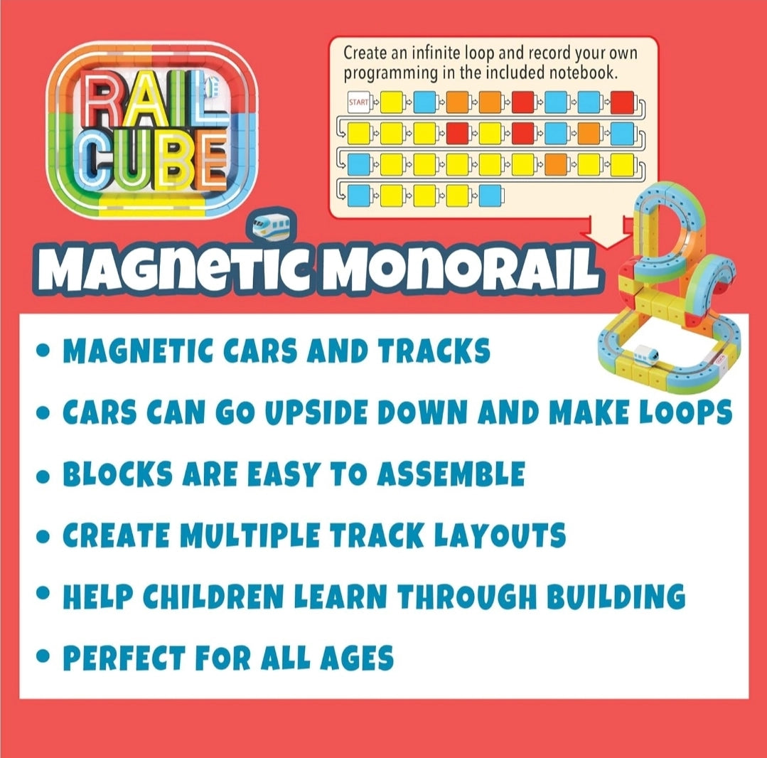 Magnetic Monorail Starter Set | Rail Cube - LOCAL PICK UP ONLY