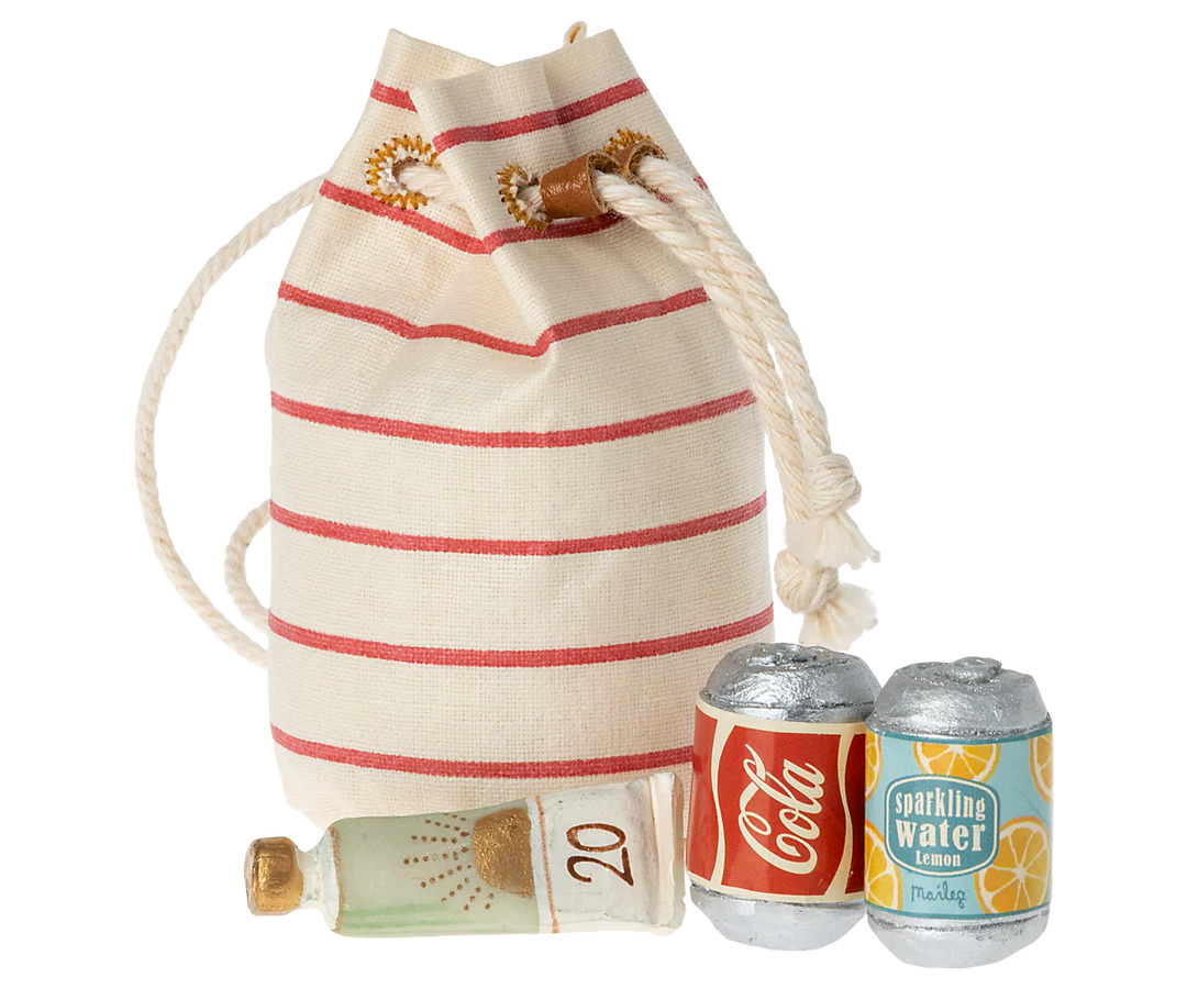 Bag with Beach Essentials, Mouse | Maileg